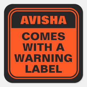 Funny personalized orange comes with warning label