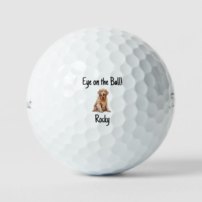 Funny Personalized Pet Image Titleist Pro V1 Golf Balls (Front)