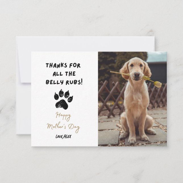Funny Personalized Pet Photo Dog Mom mothers day (Front)