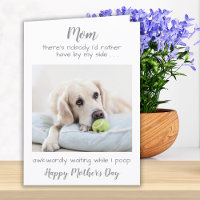 Funny Personalized Pet Photo Dog Mom Mothers Day