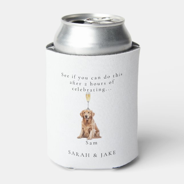 Funny Personalized Pet Wedding Favour Can Cooler (Can Front)