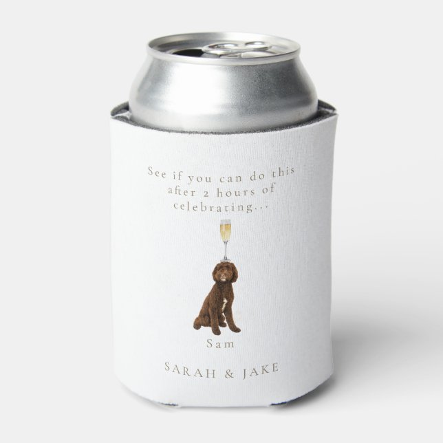 Funny Personalized Pet Wedding Favour III Can Cooler (Can Front)