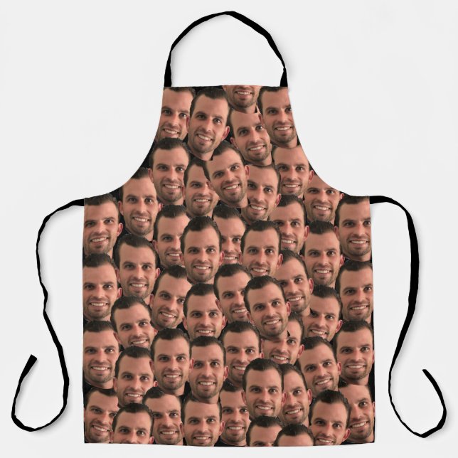 Funny Personalized Photo Face Chef Gift.  Apron (Front)