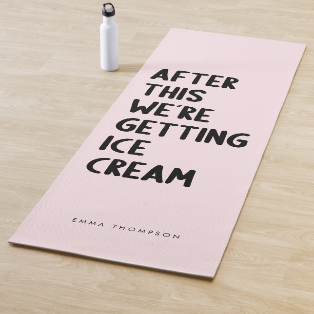 Funny Personalized Pink Exercise Yoga Mat (In Situ)