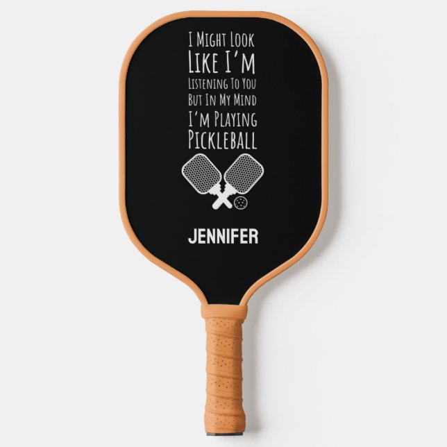 Funny Personalized Player Humour Pickleball Paddle (Front)