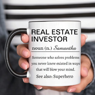 Funny Personalized Real Estate Investor Definition Mug