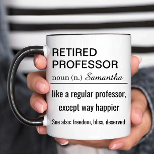 Funny Personalized Retired Professor Definition Mug