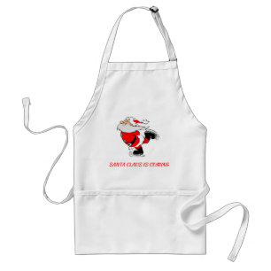 Funny Personalized SANTA CLAUS Chef Standard Apron