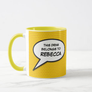 Funny Personalized Speech Bubble Mug