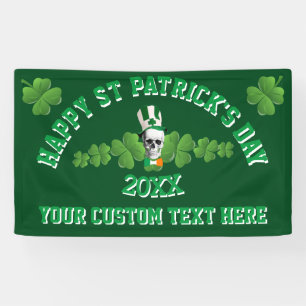 Funny personalized Sr Patrick's day. Banner