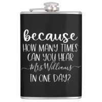Funny Personalized Teacher Gift Because