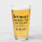 Funny Personalized Teacher Gift Because Pint