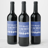 Funny Personalized Teacher Gift Survive On Apples
