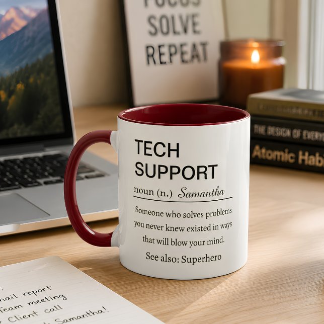 Funny Personalized Tech Support Definition Mug (Creator Uploaded)