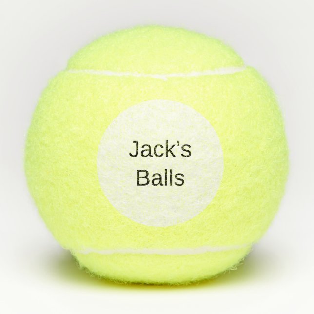 Funny Personalized Tennis Balls (Front)