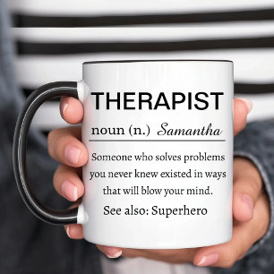 Funny Personalized Therapist Definition Mug