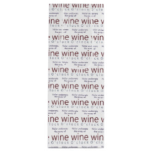 Funny Personalized Wine O'clock Gift Bag