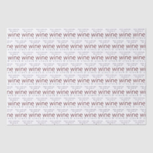 Funny Personalized Wine O'clock Tissue Paper