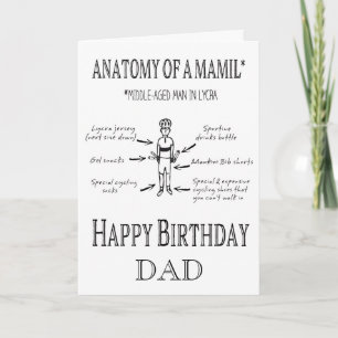 Funny Personnalisé Cyclisme Carte d'anniversaire M