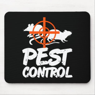 Funny Pest Control Humor For Rat Hunters &amp; Tra Mouse Pad