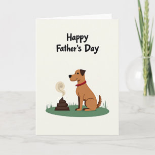 Funny Pet Fathers Day Art Card