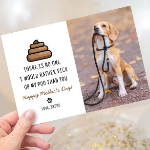 Funny Pet Happy Fur Mothers Day Card
