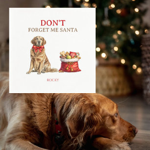Funny Pet Image Santa Bag Christmas Cocktail  Napkin