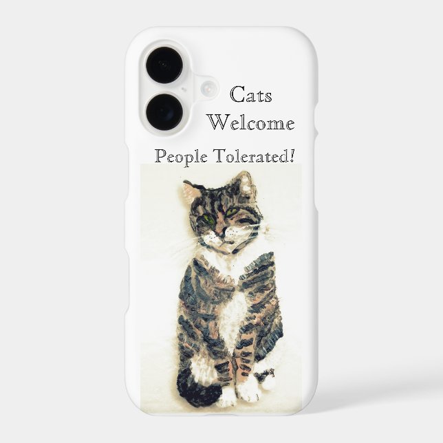 Funny Pet Quote Tabby Cat (Verso)