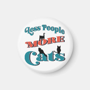 Funny Pet Typography Kitten Cats Magnet