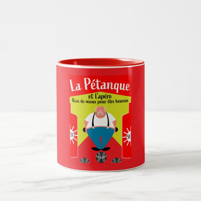 funny Pétanque gifts Coffee Mug (Center)