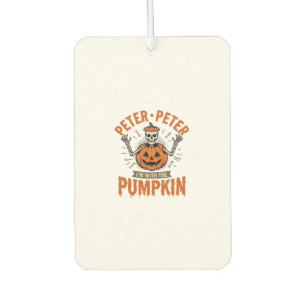 Funny Peter Peter Pumpkin Halloween Skeleton Shirt Air Freshener