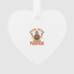 Funny Peter Peter Pumpkin Halloween Skeleton Shirt Ornament