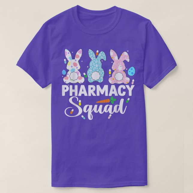 Funny Pharmacist Bunny Pharmacy Squad Easter Day  T-Shirt (Design Front)