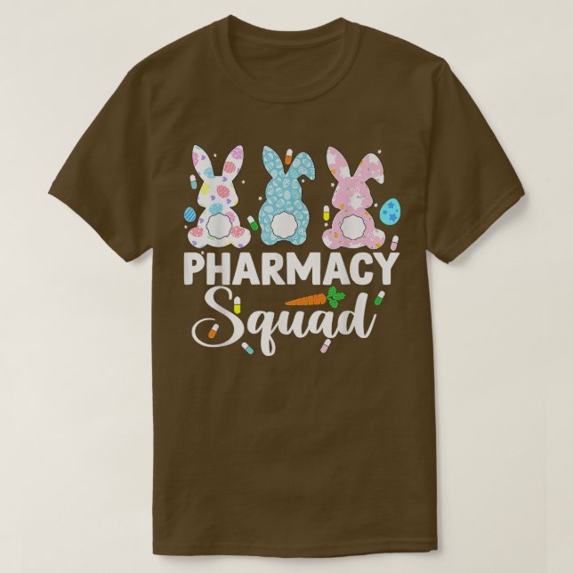 Funny Pharmacist Bunny Pharmacy Squad Easter Day  T-Shirt (Design Front)