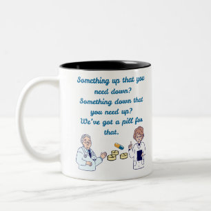 Funny Pharmacist  Two-Tone Coffee Mug