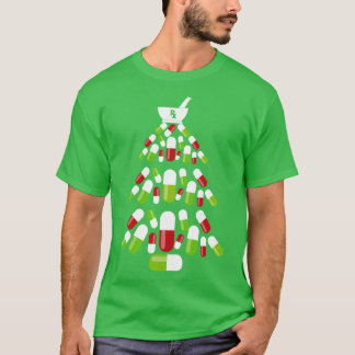 Funny Pharmacy Christmas Tree Shirts Pharmacist Ch