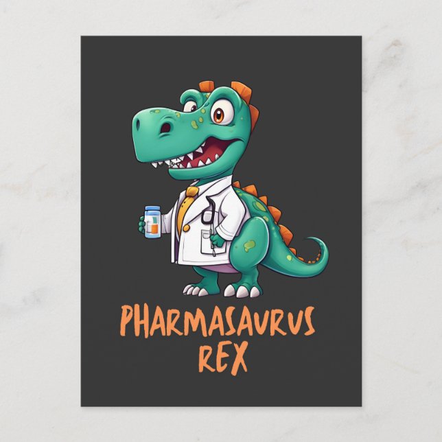 Funny Pharmacy Rex Postcard (Front)