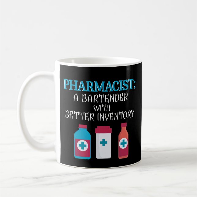 Funny Pharmacy School Graduation Coffee Mug Gift (Left)