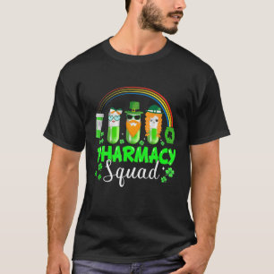 Funny Pharmacy Squad Leprechaun Pharmacist St Patr T-Shirt