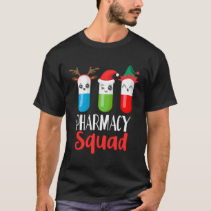 Funny Pharmacy Tech Christmas Matching Outfit Phar T-Shirt