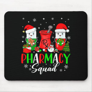 Funny Pharmacy Tech Squad Christmas Matching Holid Mouse Pad