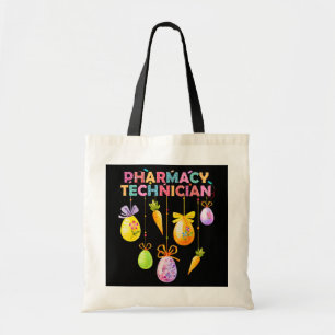 Funny Pharmacy Technician Bunny Pharmacist Happy Tote Bag