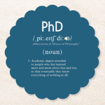 funny phd definition scalloped round