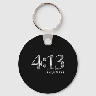 Funny Philippians 4 13 Jesus Christian On Strength Keychain