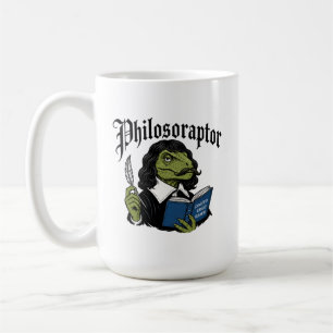 Funny Philosoraptor Cogito Ergo Rawr Dinosaur Coffee Mug