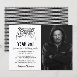Funny Photo 30th Birthday Invitation