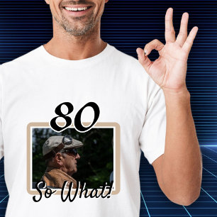 Funny Photo 80th Birthday Guest of Honour T-Shirt