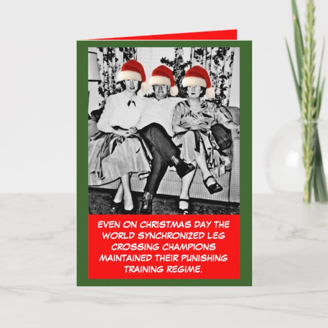 Funny photo Christmas Holiday Card (Front)