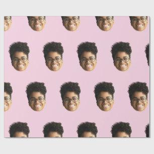 Funny Photo Unique Personalized Boyfriend Wrapping Paper