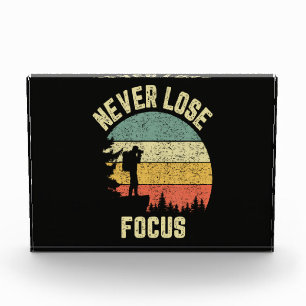 Funny Photographer Camera Never Lose Focus Photo Block